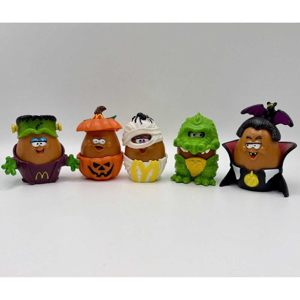 Vintage McDonald's Happy Meal Halloween Nugget Buddies Lot of 5. (1992 & 1996)